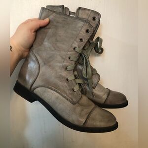 Reitmans | Grey Zipper or Lace Up Combat Boots